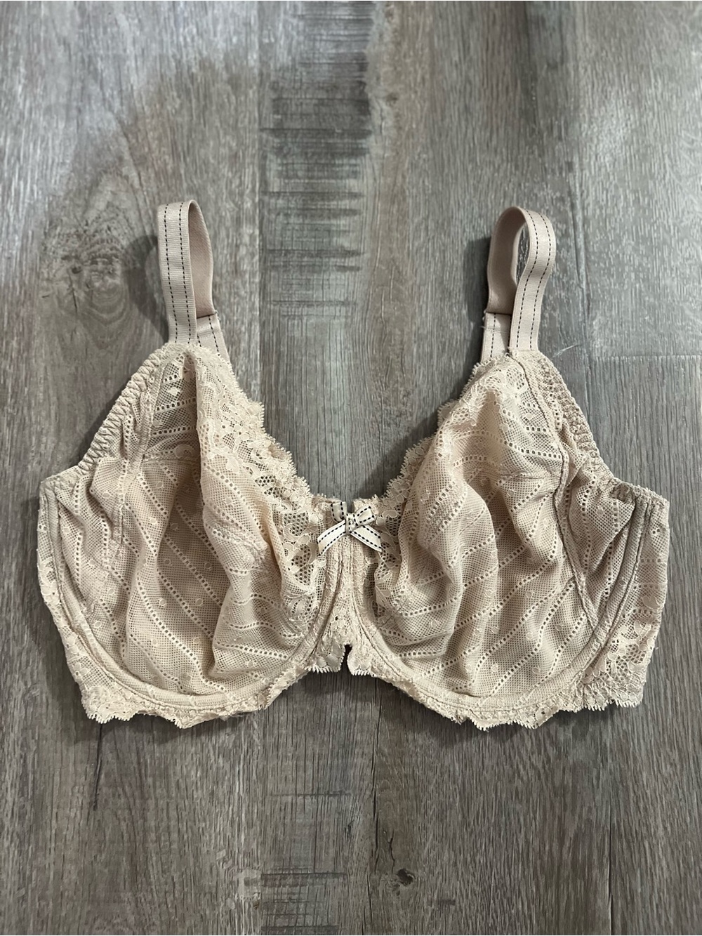 Chantelle Rive Gauche 3 Part Cup Nude Bra - 36DDD - Picture 1 of 4